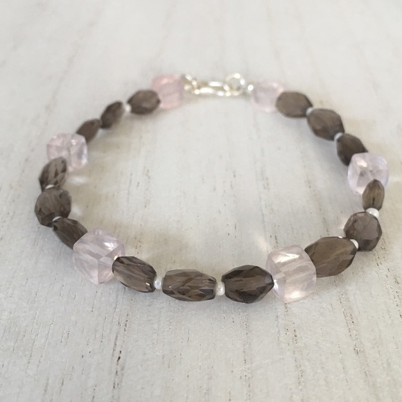 Quartz Gemstone Sterling silver bracelet - Picture 5 of 8